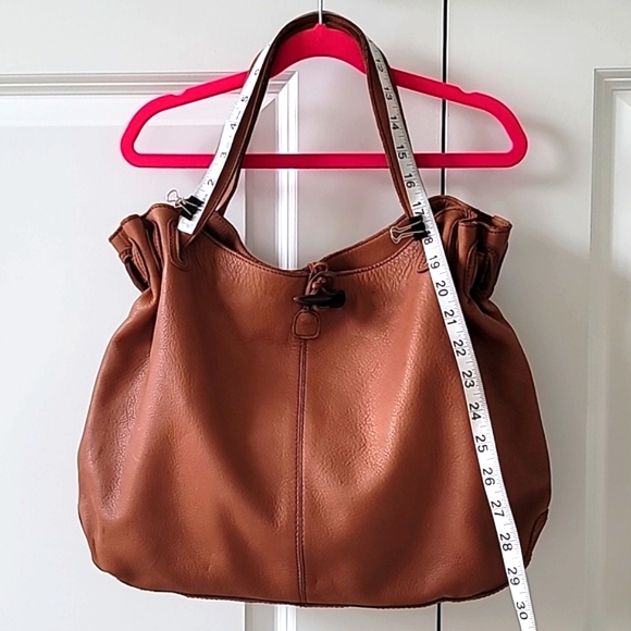 NWOT Old Navy Brown Leather Tote Bag - Picture 12 of 12